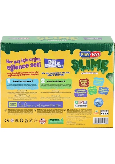 4263 Classic Playtoys Dıy Slime Set -asya Oyuncak Çok Renkli