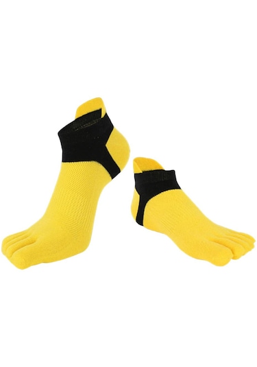 Homyl Erkekler Ve Kadınlar Için Ayak Bileği Çorap Pamuklu Sarı