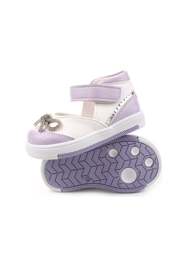 Şirin Bebe 3814 Ortopedik Taban Kız Çocuk Yazlık Ayakkabı Sandalet Lila