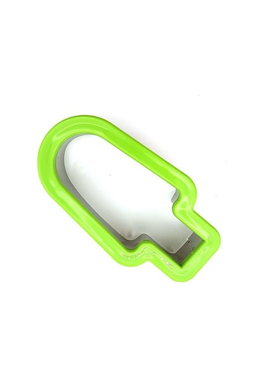 Yeşil Yaratıcı Paslanmaz Çelik Bıçak Tart Karpuz Plaka Kalıp Kesici Dilimleme Bıçağı Dondurma Popsicle Şekli Mutfak Aksesuarları