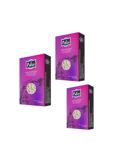 Pufai Süper Silim Süzen Filtreli Ağızlık 5-6 MM 3 x 25'li