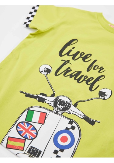 Denokids Mshb&g Motosiklet Turu Erkek Çocuk T-Shirt Şort Takım Çok Renkli