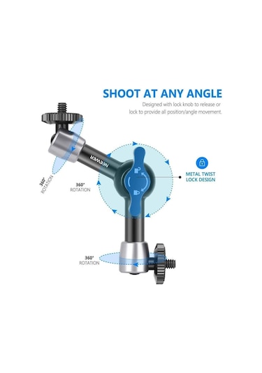 Neewer St-15 5.9'' 15cm 1/4'' Vidalı Magic Arm