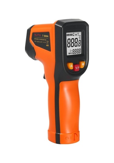 Trendooze Termometre Temassız Tabancası T600a Sıcaklık Njty Kızılötesi İle F F Dijital Derece Derece Derece Derece C C 600 -58 -50 1112 Cc