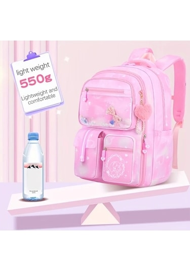 Luckydog Genel Mavi Çanta Öğle Yemeği Çantası Kalem Kutusu Kadın Üç Parça Seti Kapasiteli Degrade Mavi Mavi