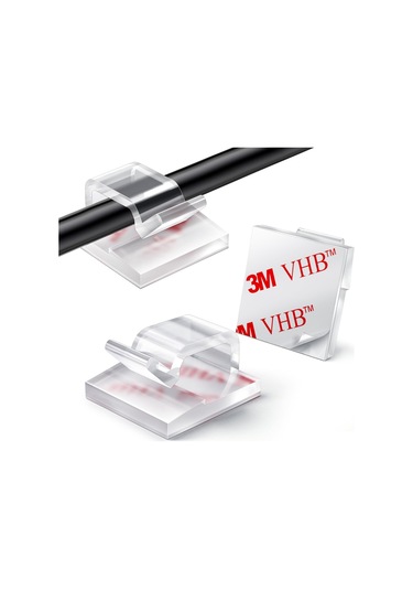 Yaozixa 60 Adet Özlü Bağcıklı Kablo Tutucuları - Noel Işıkları, Ethernet, Usb Kablo Düzenleyici - Dışarıdaki Ve İçerideki Kabloları Düzenle Paketli