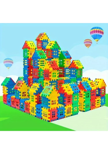 Puzzle City 3d Yapı Ve Tasarım Blokları 128 Parça Eğitici Oyuncak