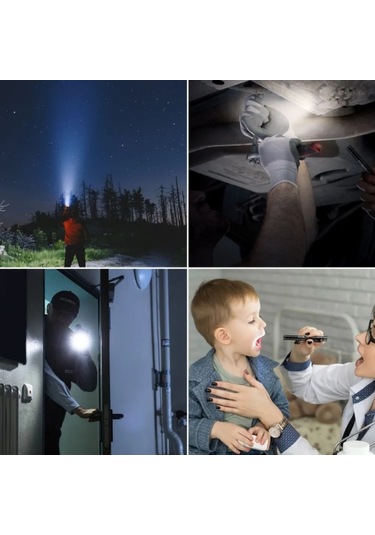 Gold Police Gp-206 Led Beyaz Işıklı Doktor Kalem Fener Gümüş