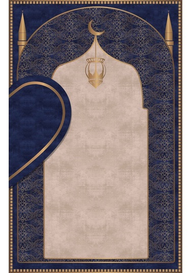 Çift Kişilik Diz Ağrıtmayan Yumuşak Seccade Takımı Pembe Ve Lacivert Pembe