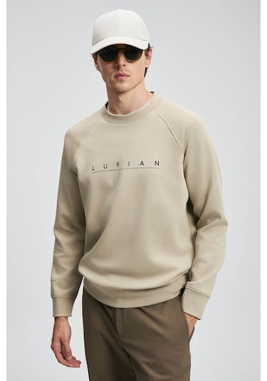 Lufian Cooper Bej Erkek Sweatshirt 112030177 Bej