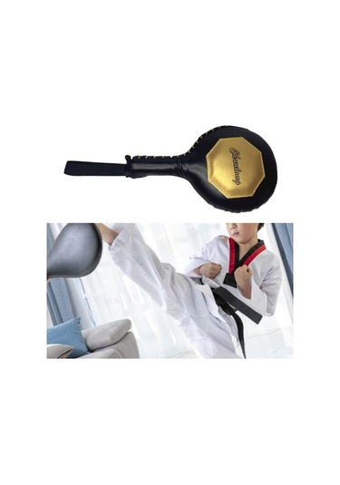 Pazly Suntek Taekwondo Kick Pad Kickboks Sparring Antrenman Siyah Altın Siyah - Altın