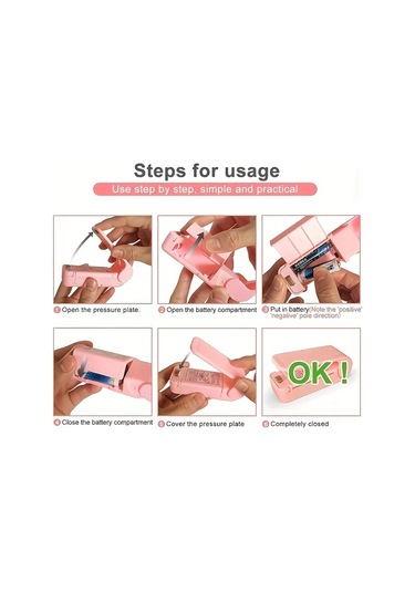 Cordial Beyaz Mini Plastik Atıştırmalık Paketleme Makinesi - Ev, Otel, Restoran, Tezgah, Yemek Kamyonu İçin