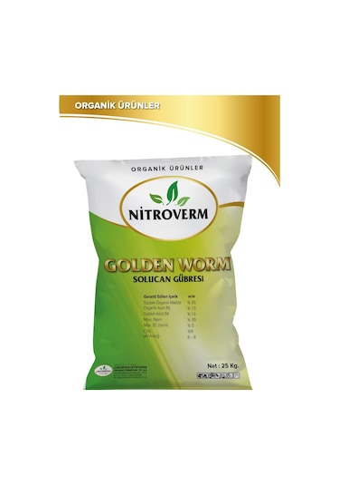 Nitroverm %100 Organik Solucan Gübresi 30 KG