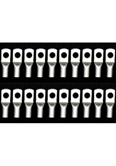 20 Adet Sıkmalı Kablo Pabucu Bakır 16mm M6 Kalaylı Skp