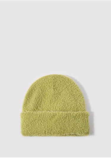 Mavi - Tüylü Yeşil Bere 197933-71838 Yeşil