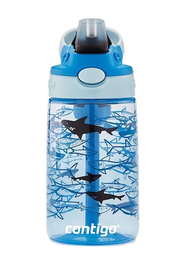 Contigo Gizmo Flip Pro Sharks Tritan Çocuk Suluğu 420ml Açık Mavi