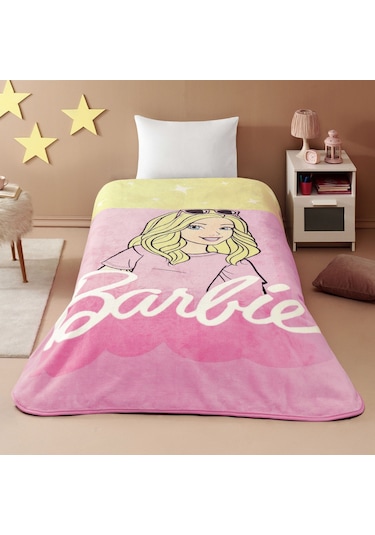 Lisanslı Barbie Malibu Tek Kişilik Battaniye 000000001500218697 Çok Renkli