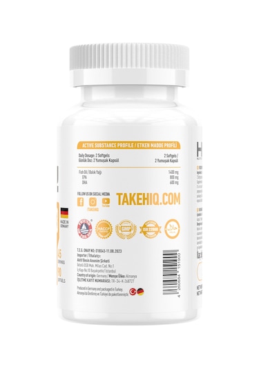 Hıq Omega 3 Pure 90 Softgels