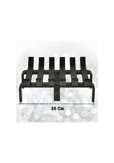 36 Cm X 32 Cm 6 Çubuklu Ekstra Şömine Izgarası Dar Gözlü Izgara