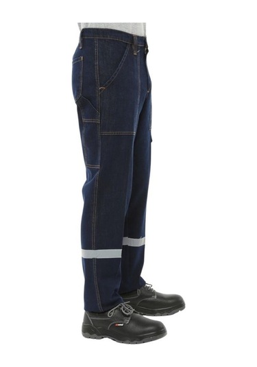 Şensel, Reflektörlü Kışlık Kot İş Pantolonu, Lacivert -82E445-