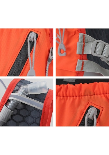 Inoxto 5l Hidrasyon Yeleği Sırt Çantası Su Koşu Yeleği Paketi, Siyah