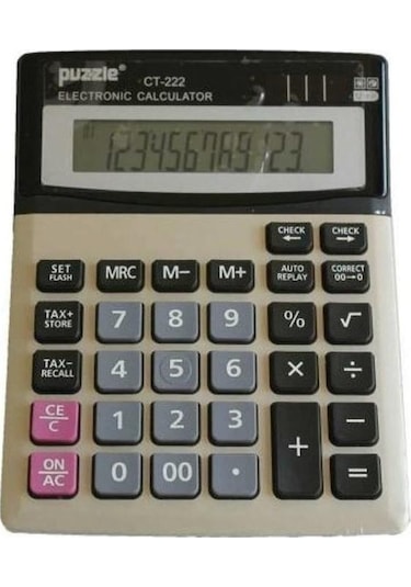 Puzzle CT-222 S 12 Haneli Hesap Makinesi