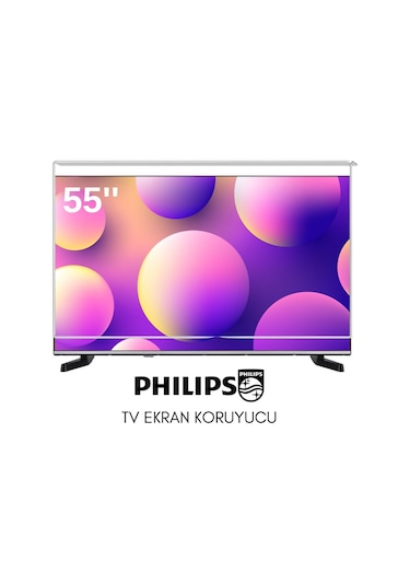 Technozi Philips Uyumlu 55" İnç 155 Ekran Tv Koruyucu Kırılmaz Paneli