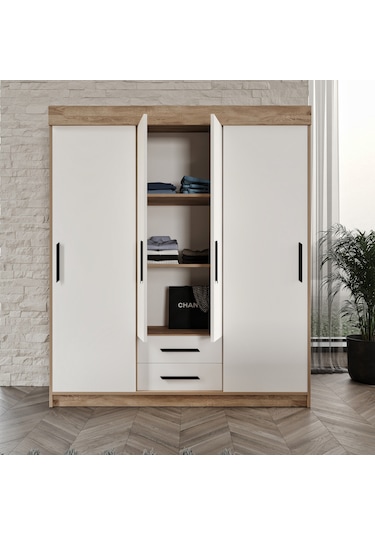 Afilli Ildır Cocuk Odası Takımı Tamamı Mdf Flora Ve Beyaz Flora Beyaz