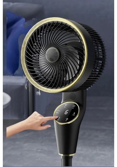 Zarif Tasarım 90cm Ayarlanabilir 3 Boy Dokunmatik Dijital Ekranlı Uzaktan Kumandalı Akıllı Fan