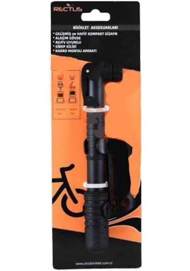 Rectus Yol Mtb Şehir Bisikleti Mini Pompa İnce Kalın Araba Sibop
