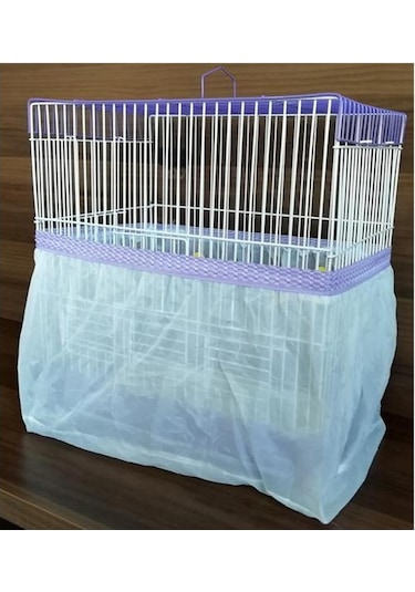 Fizzy Kuş Kafes Tülü 68 x 29 x 29 CM Mor