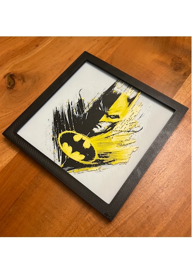 Batman 3d Baskı Tablo Çerceve