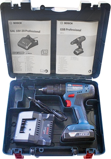 Bosch Professional GSB 183-Li 2.0 AH Tek Akülü Darbeli Vidalama - 06019K9101﻿﻿﻿﻿