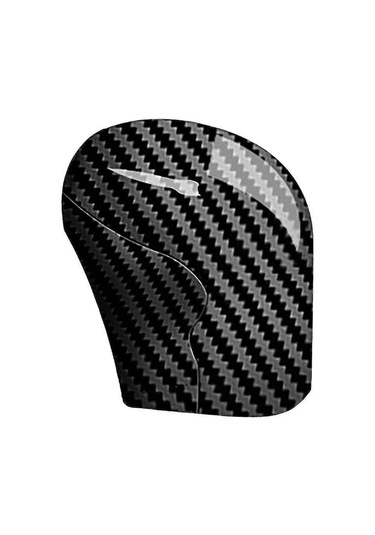 Araba İç Mekan Vites Kolu İçin Karbon Fiber Vites Topuzu Kılıfı, Pullu Dekoratif Çıkartmalar - Kaiyi