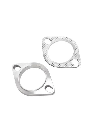 Hombey Stainless Steel Exhaust Flange Connection Kit - 2.5" 63mm - Universal Fit For Downpipe, Catback, Headers - High Sealing, Noise Reduction Tu-fln25