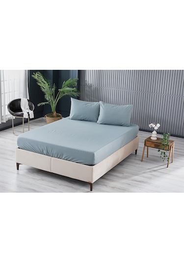 Doqu Home Colourful Fitted Çarşaf Tek Kişilik - Yeşil