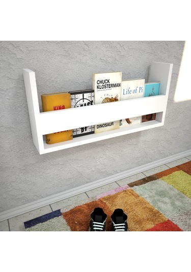 Emkawood Emkawood Dream Montessori Asma Kitaplık Beyaz