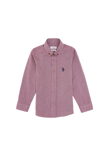 U.s. Polo Assn. Erkek Çocuk Plum Gömlek Basic 50316801-vr177 New Plum