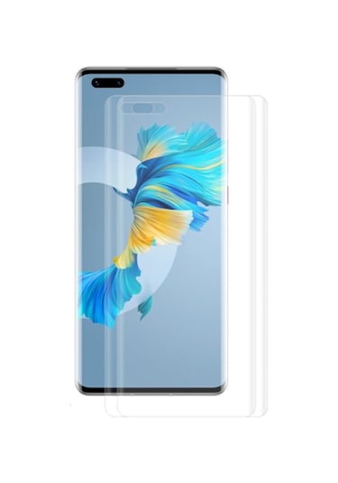 Gor Huawei Mate 40 Pro 3D Kavisli Full Kaplama Darbe Emici Ekran Şeffaf (174522413)