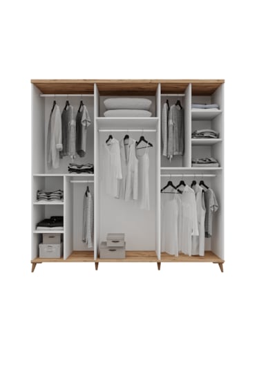 Nevada 6 Kapaklı Komple Mdf Yatak Odası Takımı