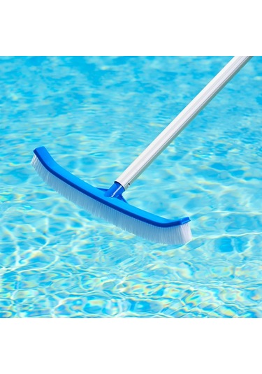 Gemaş Klipsli Kıvrık Havuz Fırçası 46 cm-Curved Wall Brush-Toptan