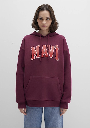 Mavi Logo Bordo Kadın Sweatshirt M1600361-90705 Bordo