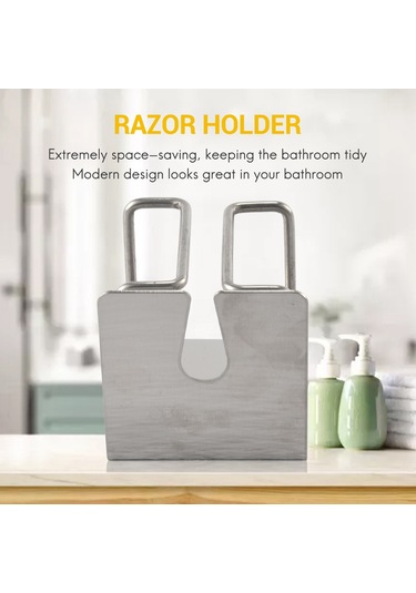 Xiaaokeji Elektrikli Tıraş Makinesi Tutucu Duvara Monte Kendinden Yapışkanlı Paslanmaz Çelik