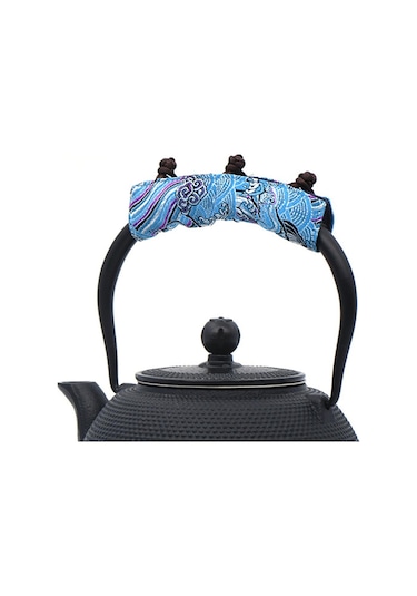 Homyl Çaydanlık Kolu Mat Kumaş Eldiven Kamp Seyahat Için Mavi Mavi Diğer