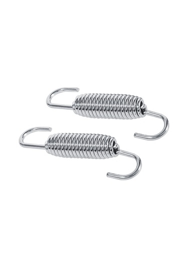 Kosona Motosiklet Egzos Borusu Yedek Parçası: Paslanmaz Çelik 65mm Yaylar 2 Adet Ve Kaynaklı Tutucular 2 Adet - Dayanıklı Ve Estetik