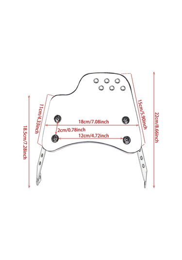 Nayomiglow Ducati Scrambler 400 800 Sarı İçin Motosiklet Ön Camı Ön Cam Ekran Koruması