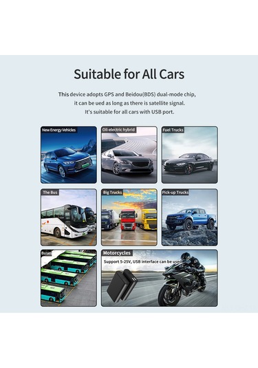 Aubyhe Araçlar İçin Gps+bds Çift Modlu Yükselişli Görünüm Ekranı - Hız, Zaman, Yön, Mesafe, Alarm Ve Yorgunluk Uyarısı Fonksiyonları