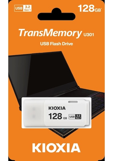 Kıoxıa U301w 128gb Usb 3.2 Gen1 Transmemory Flash Disk Beyaz