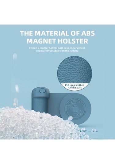 Honmex Mavi Bluetooth Telefon Tutucu - Manyetik Tutma, Kaymaz Dizayn, 200mah Dahili Pil Temel Model