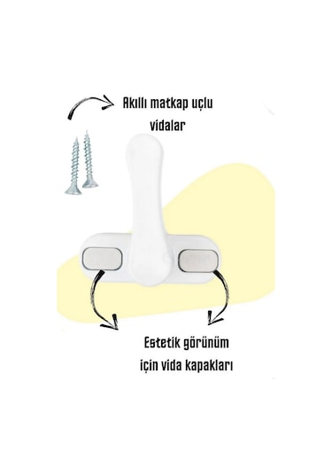 10 Adet Metal Beyaz Pencere Emniyet Kilidi Çocuk Hırssız Kilidi